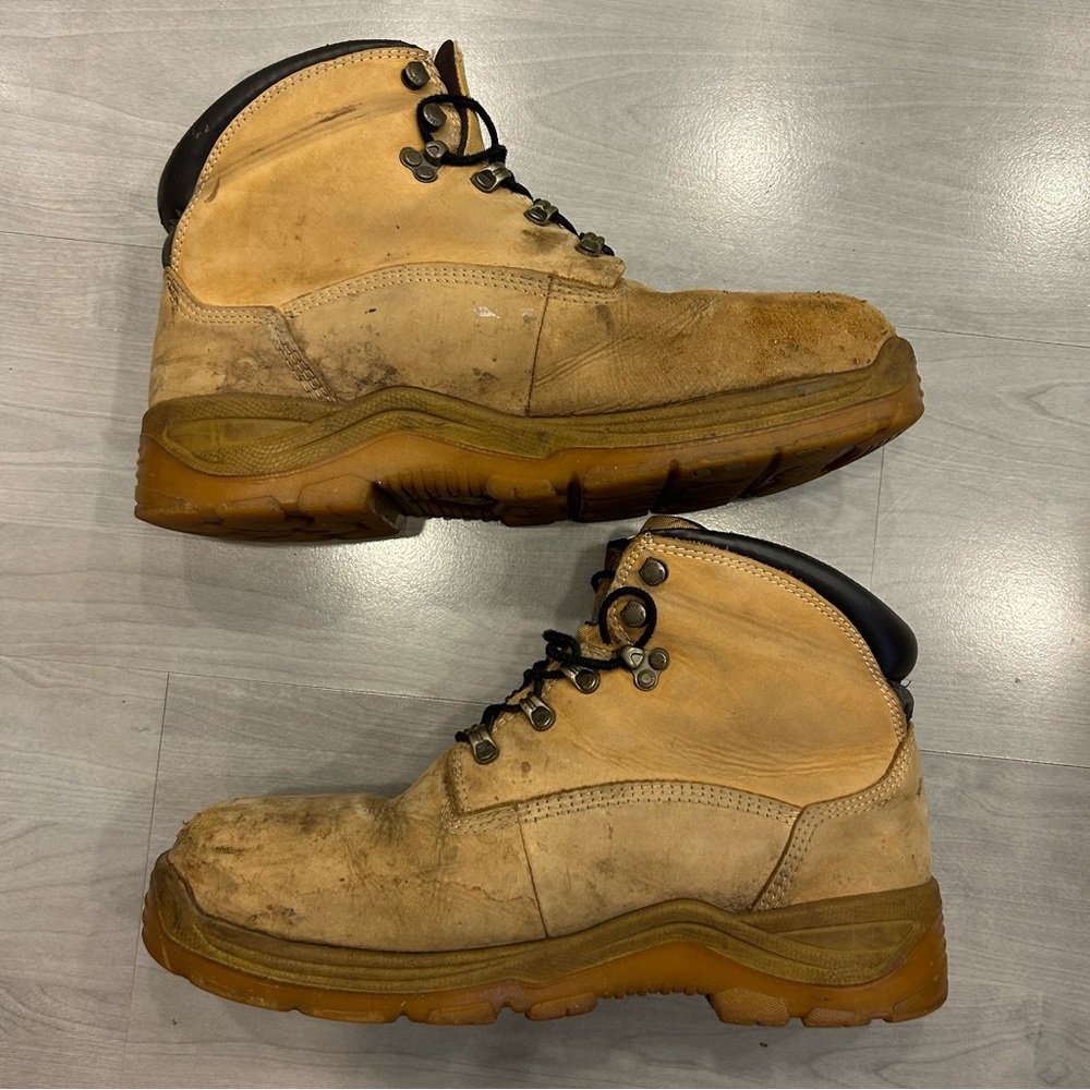 Herman Survivors Work Boots Mens 11W Leather Steel Toe Waterproof MNHS46DP001 - Picture 2 of 15